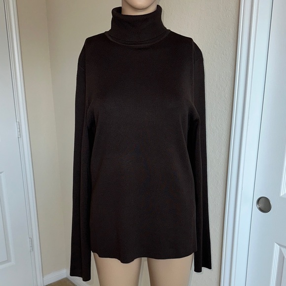Chico's Sweaters - Chico's Rich Brown Turtleneck Sweater